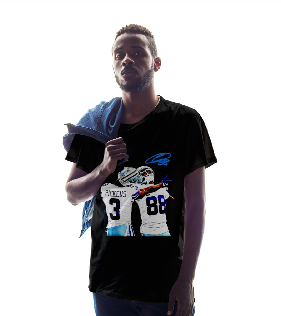 George Pickens CeeDee Lamb Dallas Cowboys Signatures T-Shirt