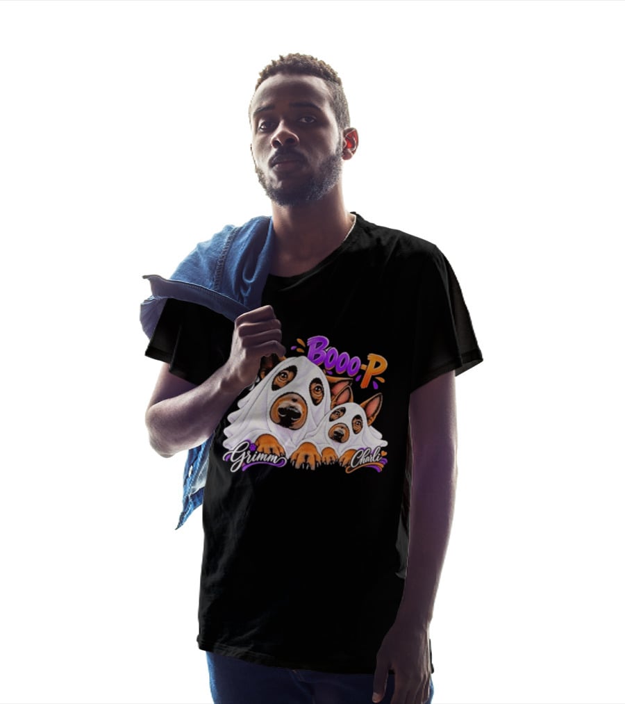 Grimm Charli Booo P SDCA 1 Awareness Comic Style Pooch Pals T-Shirt
