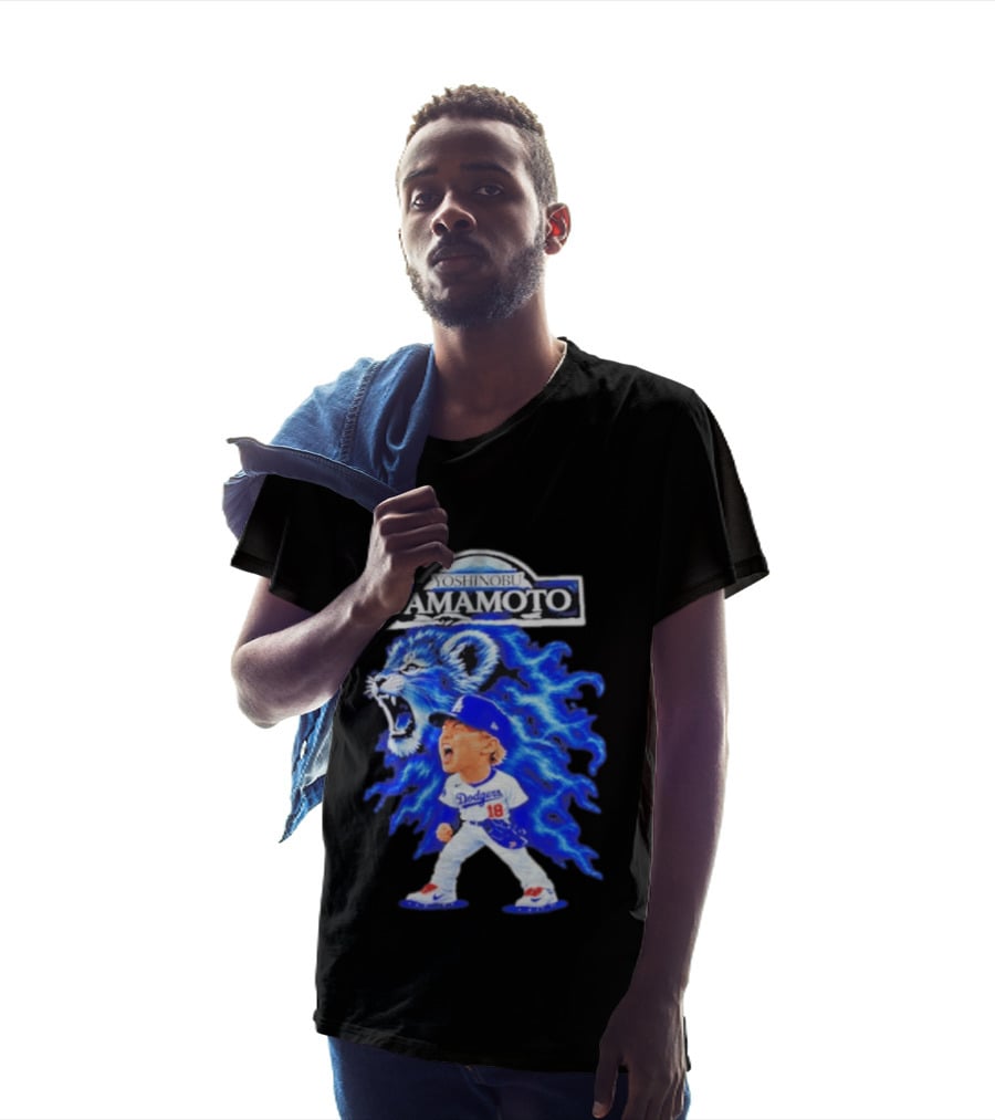 Yoshinobu Yamamoto Los Angeles Dodgers Baby Lion T-Shirt