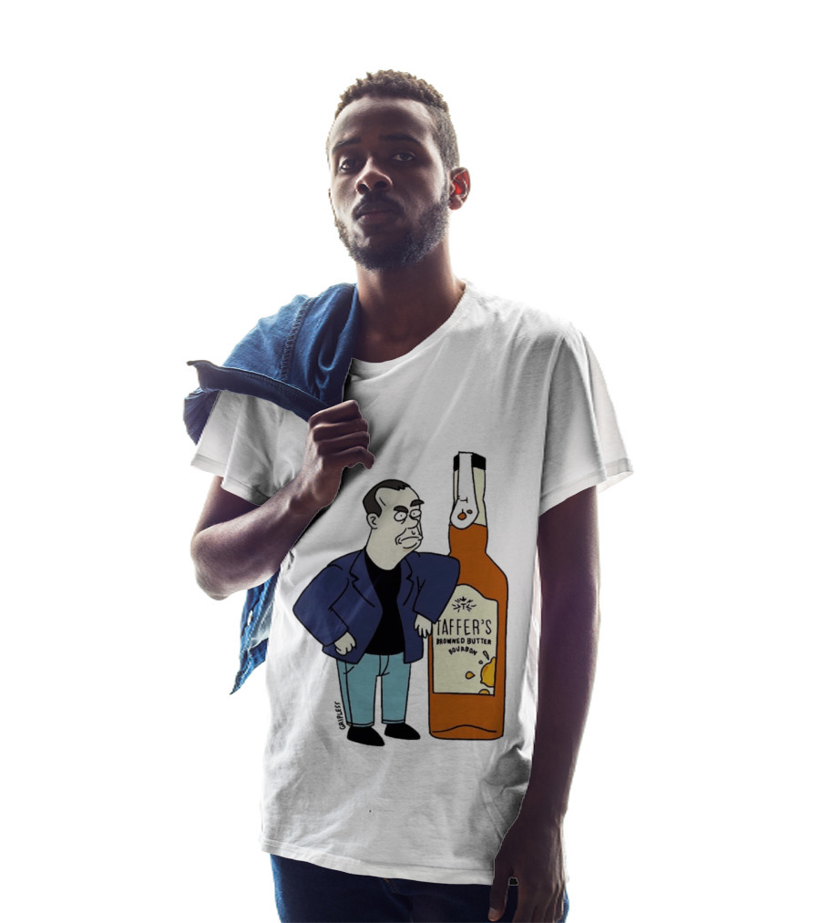 Jon Taffer Cartoon Browning Butter Bourbon Bar Rescue T-Shirt