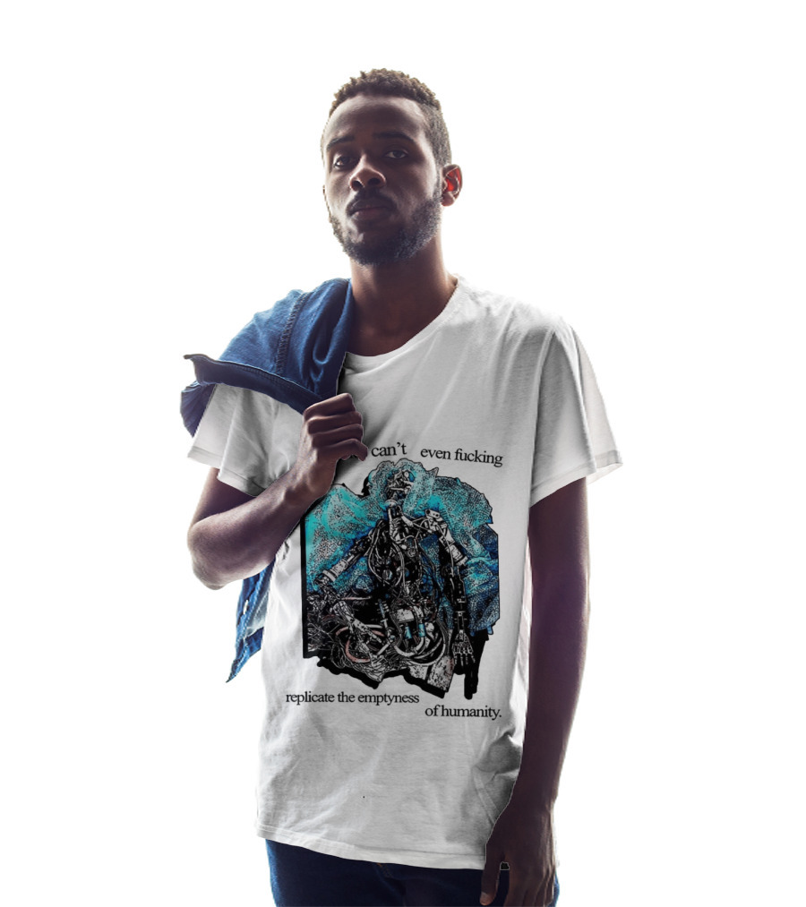 Machines Cannot Replicate Emptiness Cyberpunk Gothic T-Shirt