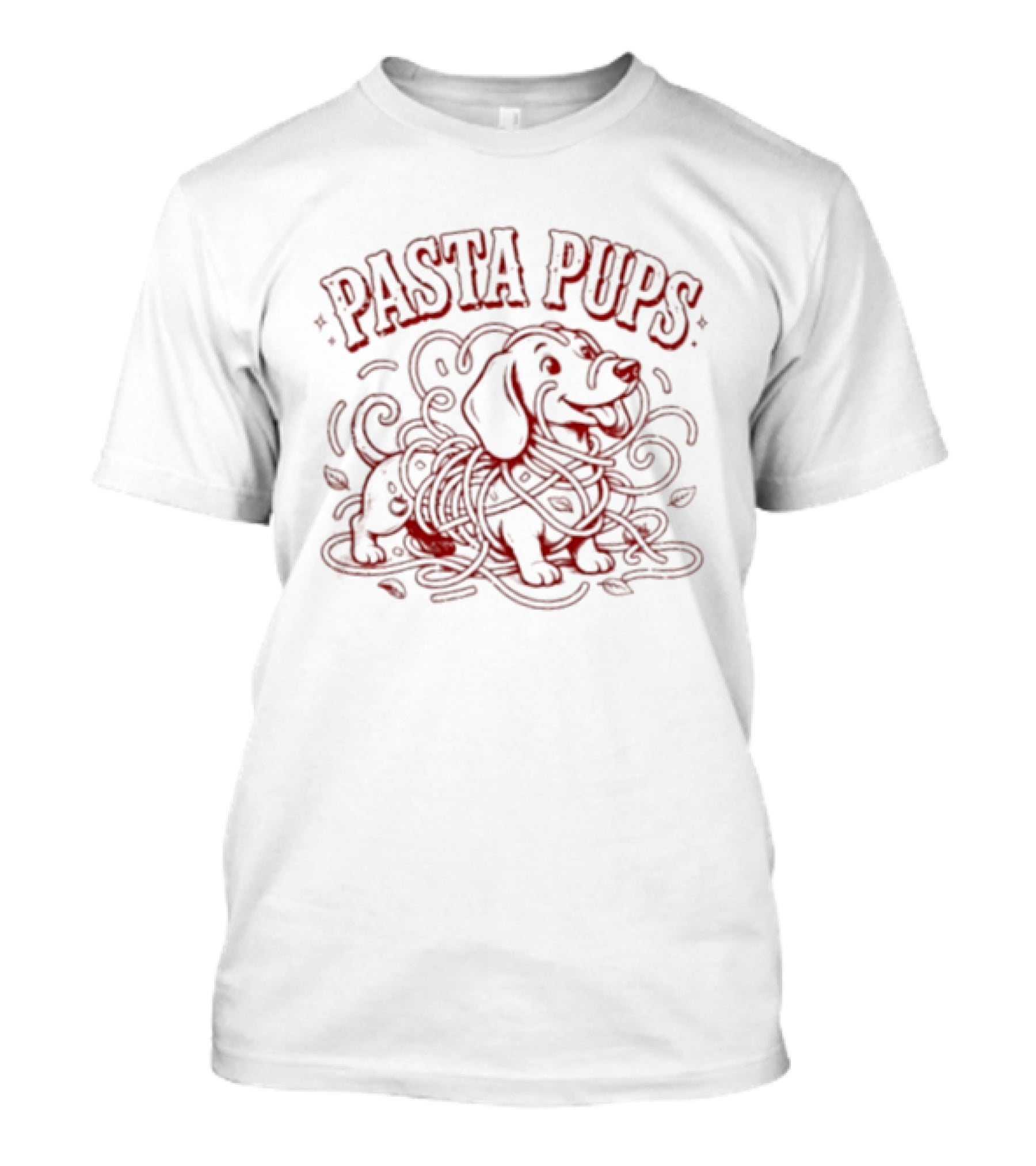 Pasta Pups Dachshund Spaghetti Dog Puppy Fun T-Shirt