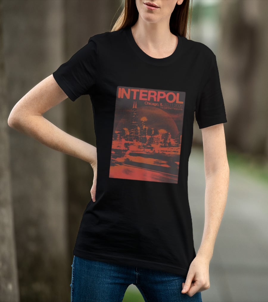 Interpol Chicago IL The Salt Shed Fairgrounds October 11 2026 Skyline Event T-Shirt