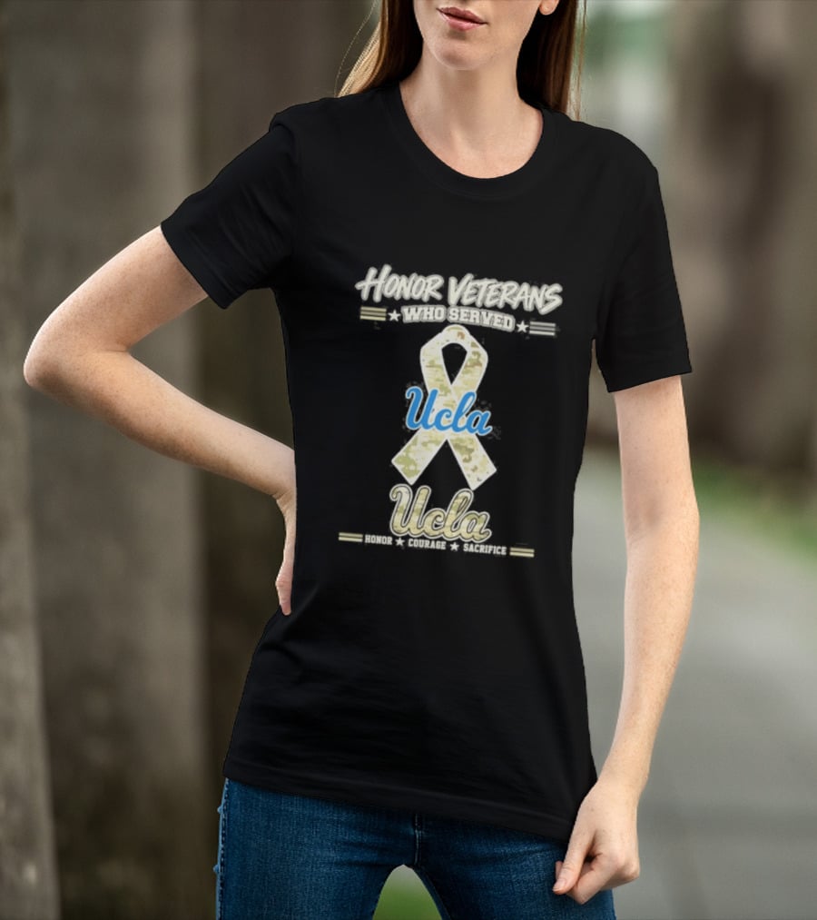 UCLA Bruins Honor Veterans Camo Ribbon Veterans Day T-Shirt
