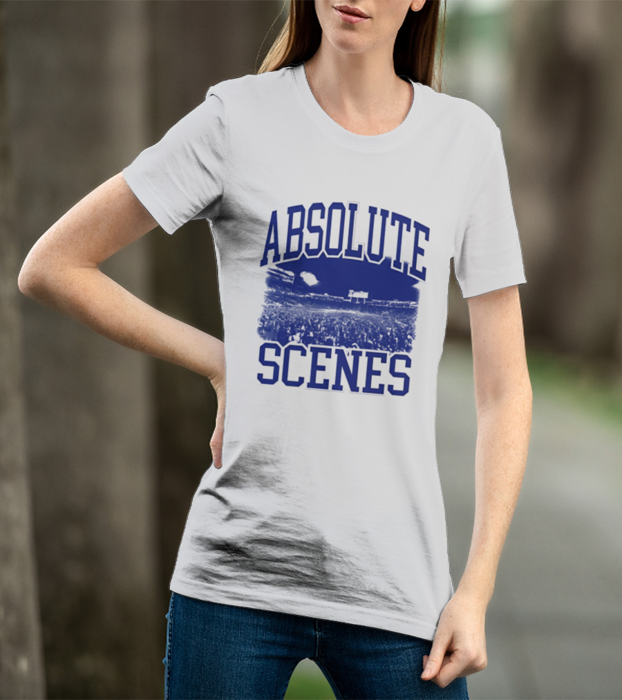 Absolute Scenes Lexington Blue Stadium Crowd Event T-Shirt