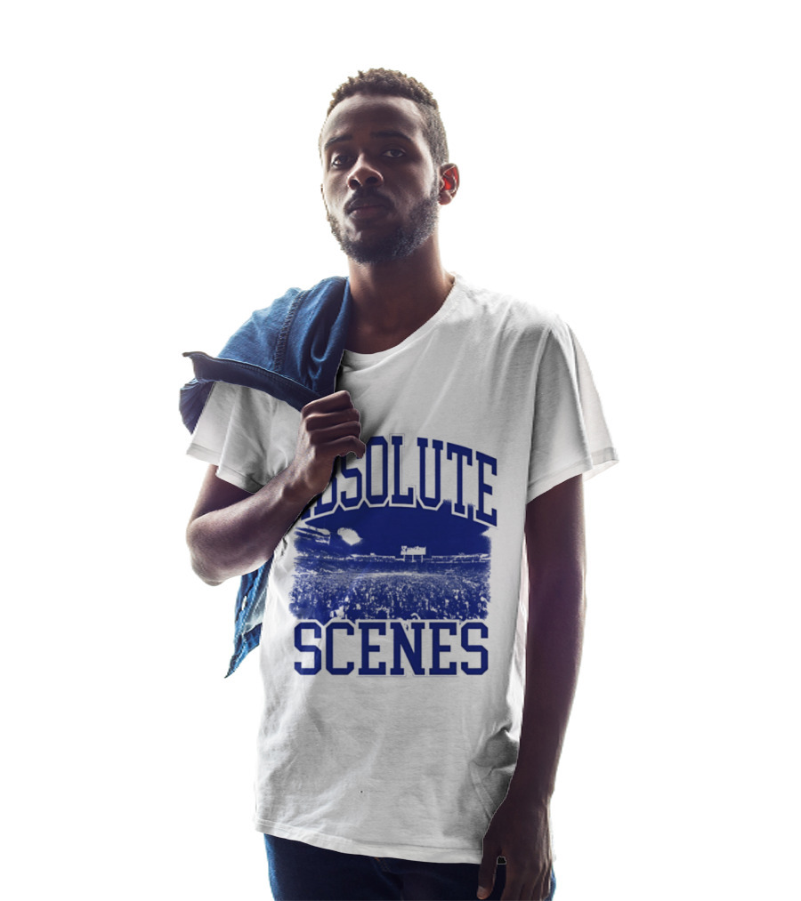 Absolute Scenes Lexington Blue Stadium Crowd Event T-Shirt