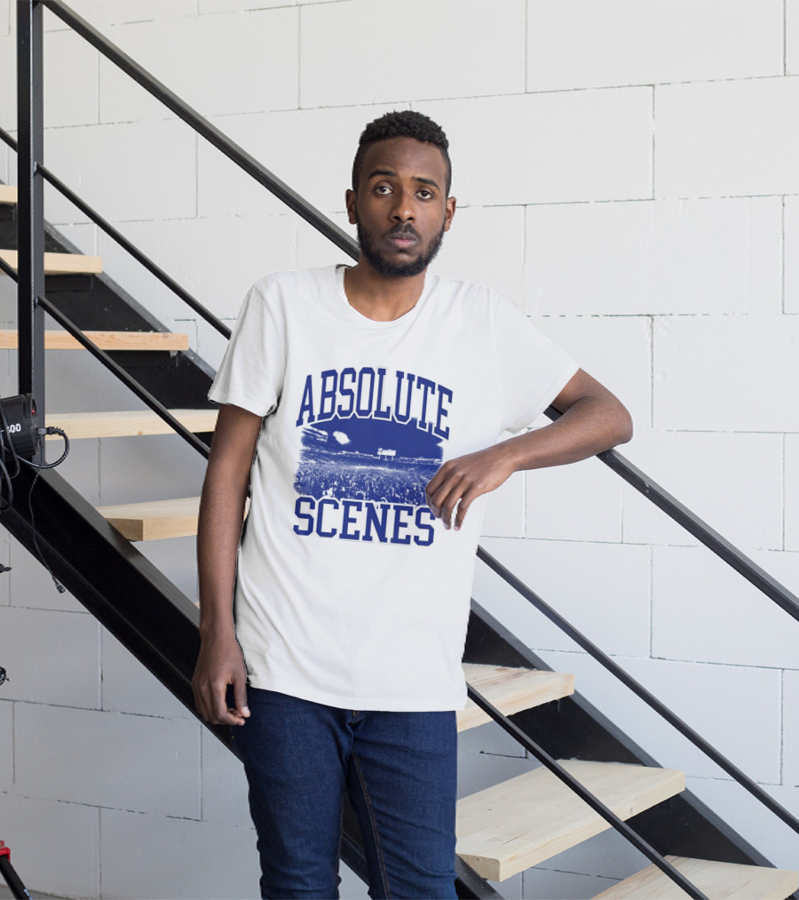 Absolute Scenes Lexington Blue Stadium Crowd Event T-Shirt