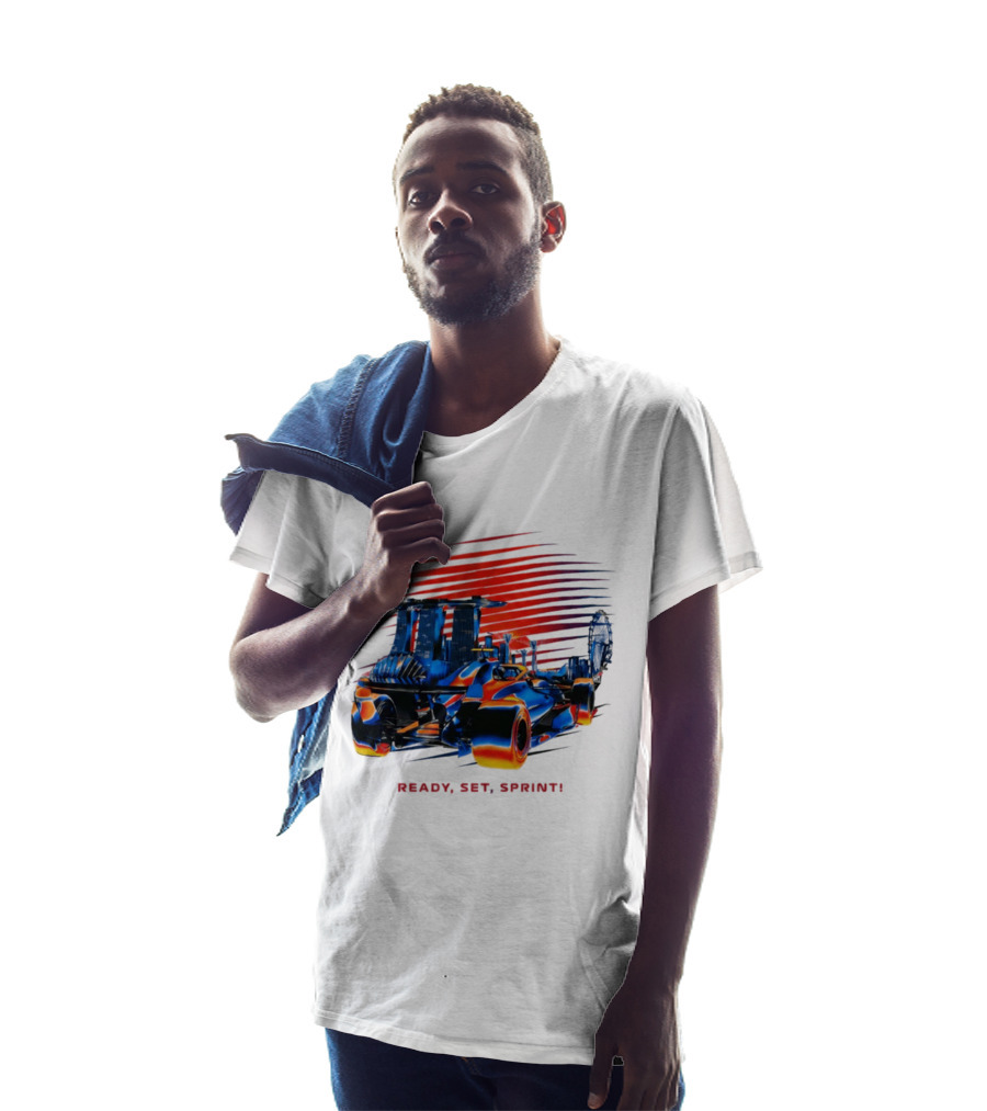 Singapore F1 Grand Prix Ready Set Sprint Racecar T-Shirt