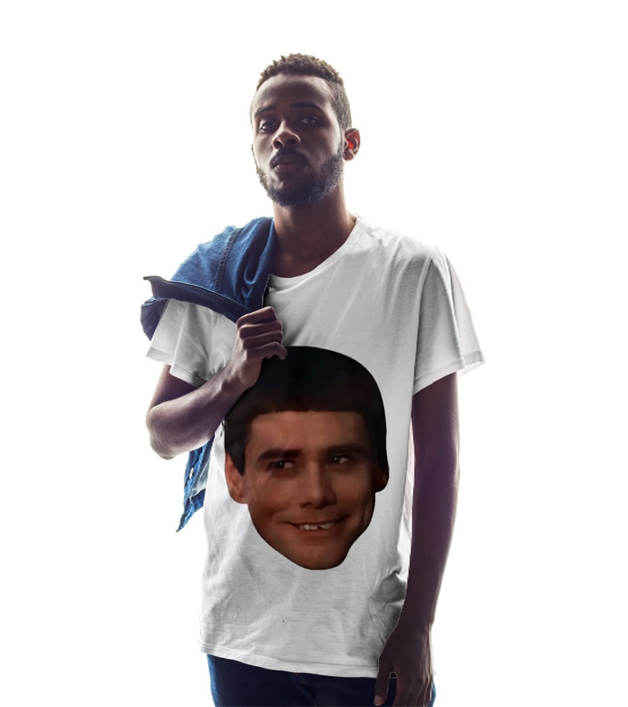 Jim Carrey Lloyd Christmas Dumb And Dumber Face Meme T-Shirt