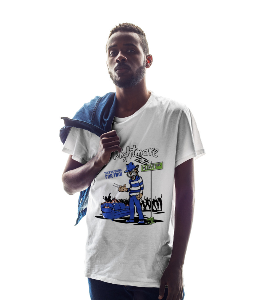 A Nightmare On State St They're Going For Two Kentucky T-Shirt