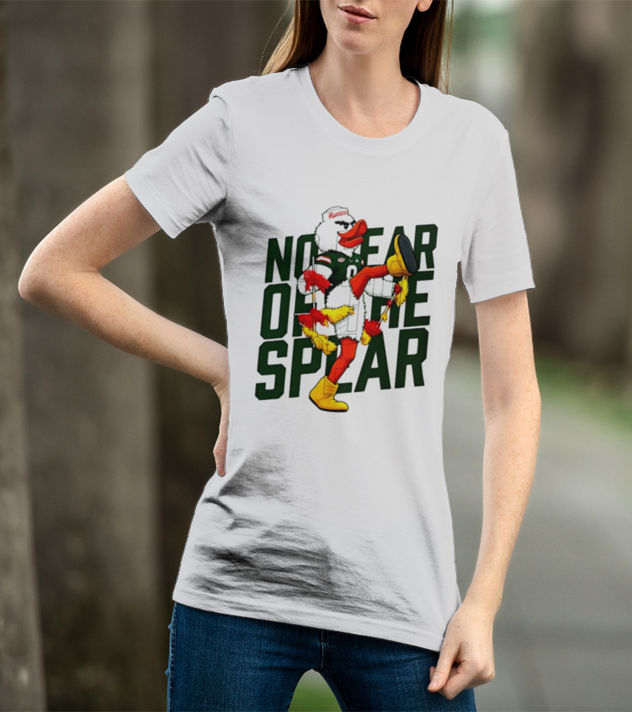 Miami Hurricanes No Fear Of The Spear Ibis Sports Team Rivalry T-Shirt