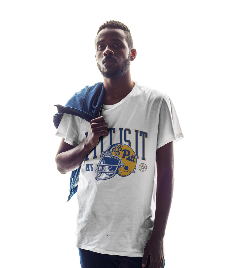 Pitt Is It National Champs 1976 Football Helmet T-Shirt