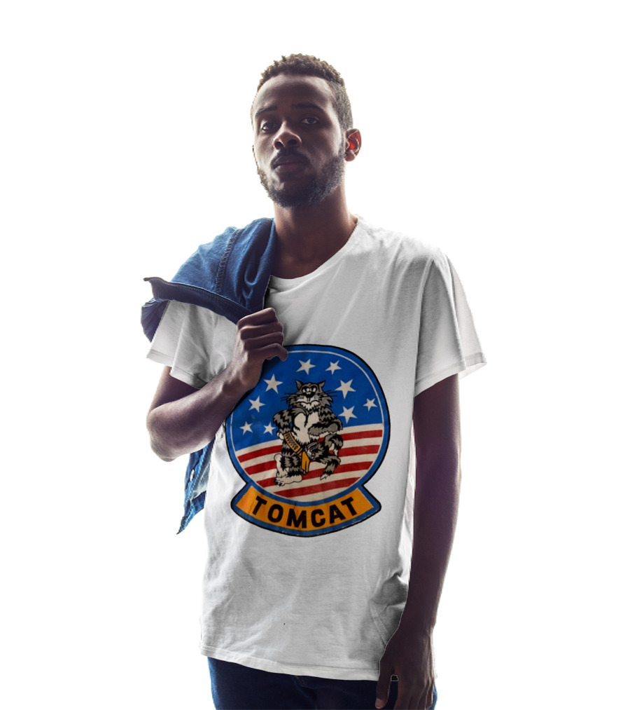 Tomcat 1987 JRS Enterprises Stars And Stripes Cat T-Shirt