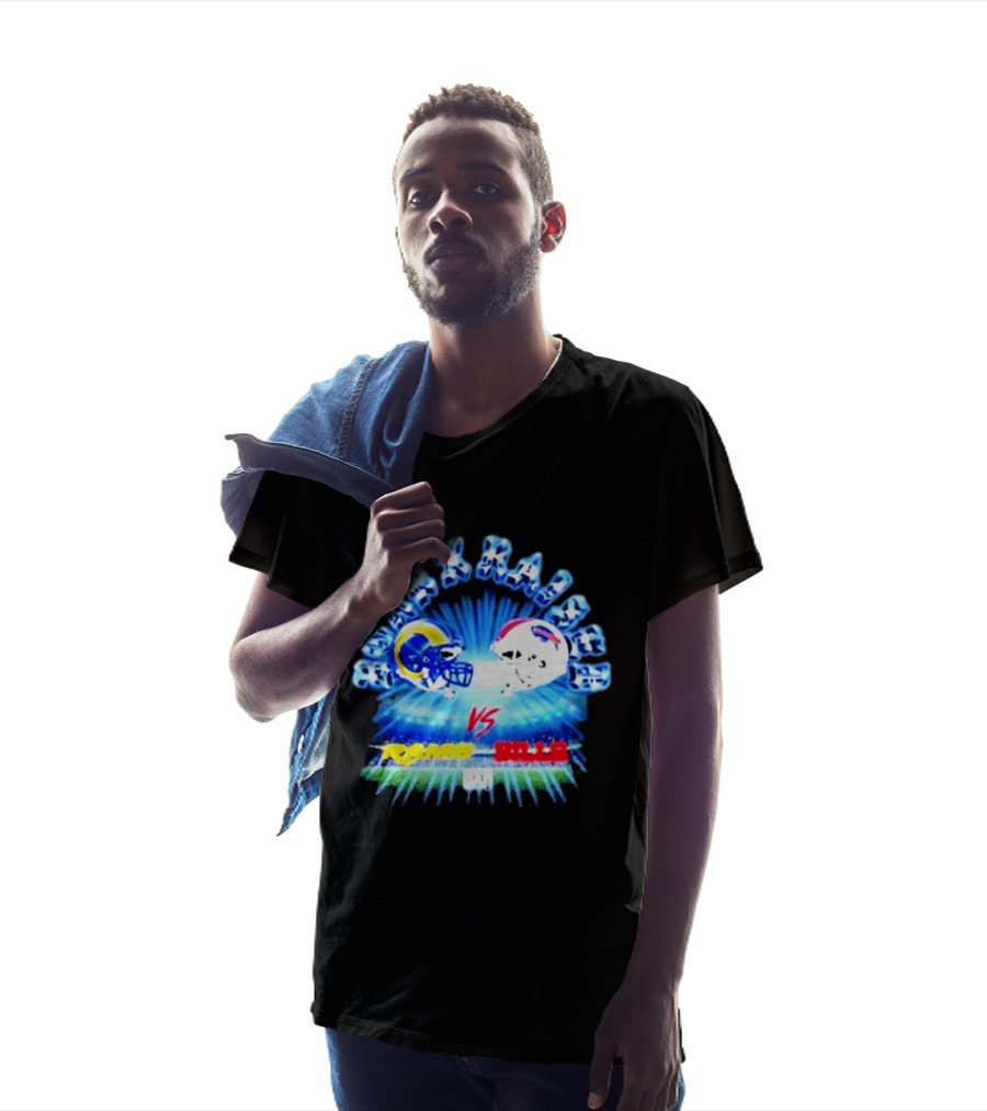 Max Krause Los Angeles Rams Vs Buffalo Bills October 12 2026 Sofi Stadium T-Shirt