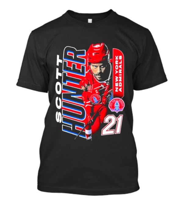 Scott Hunter New York Admirals 21 Hockey Team Player T-Shirt