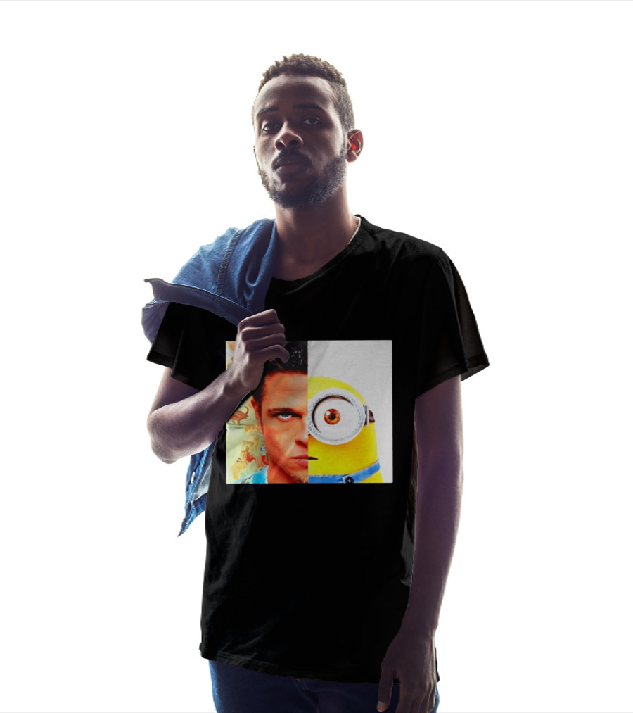 Tyler Durden Minions Split Face Mashup T-Shirt
