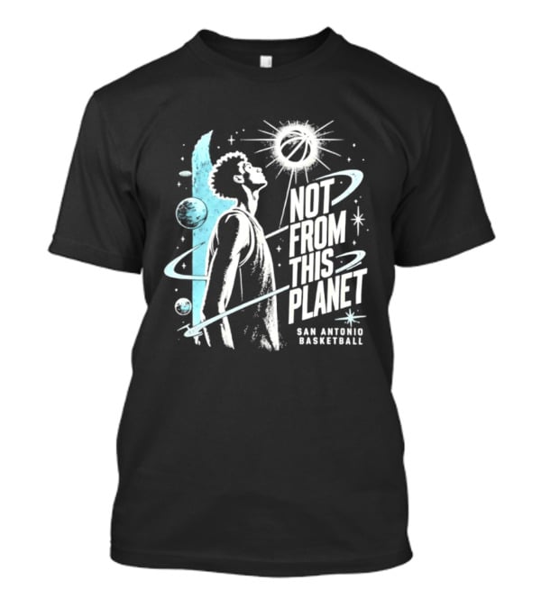 Victor Wembanyama San Antonio Basketball Not From This Planet Space Alien T-Shirt