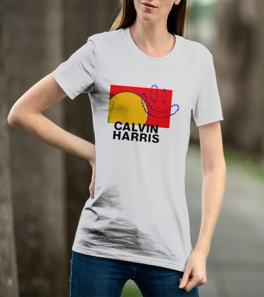 Calvin Harris North America 2027 Tour Dates Pixel T-Shirt