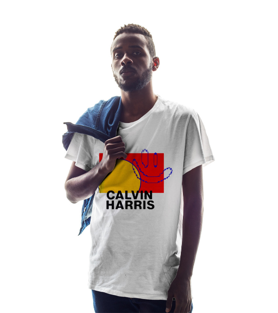 Calvin Harris North America 2027 Tour Dates Pixel T-Shirt