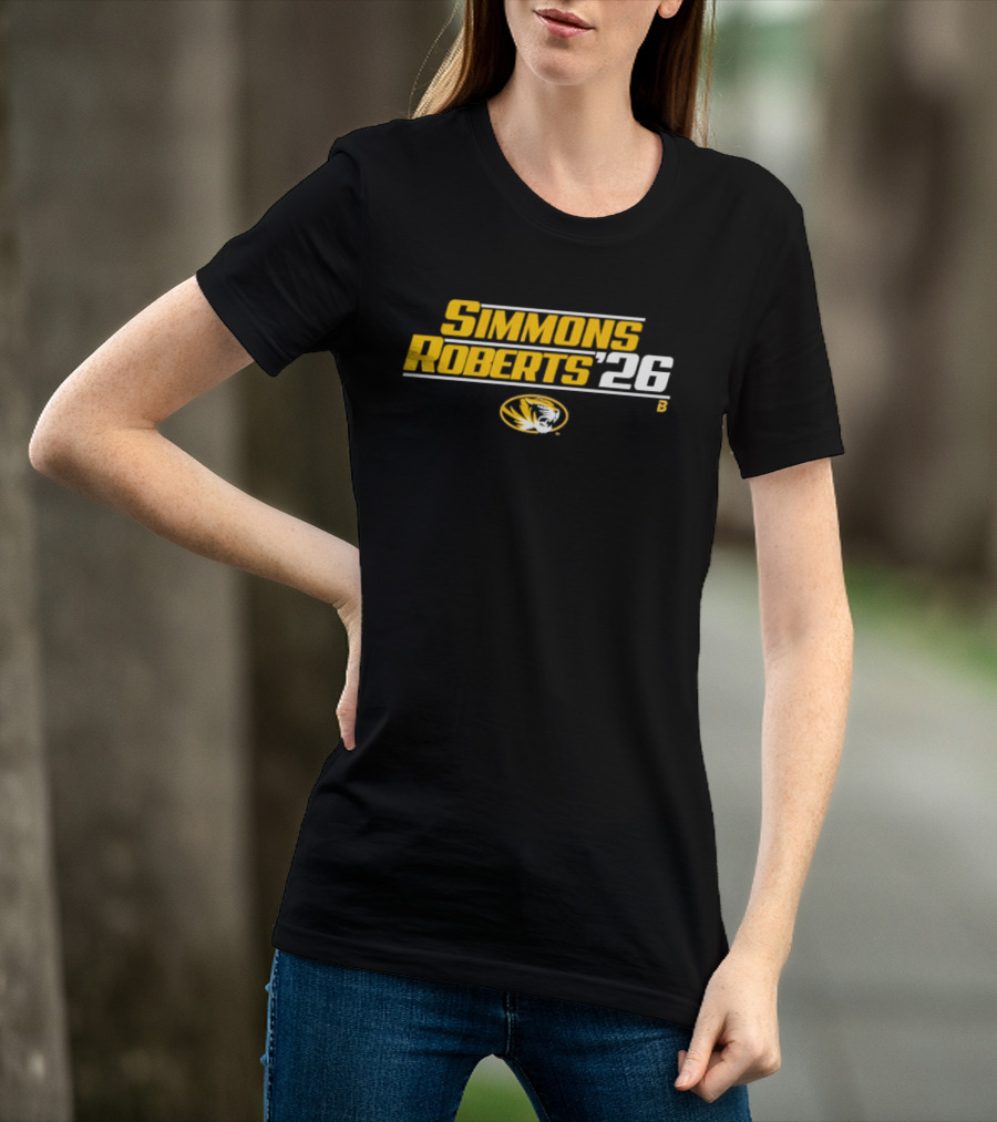 Missouri Tigers Simmons Roberts 26 College Football Mizzou T-Shirt