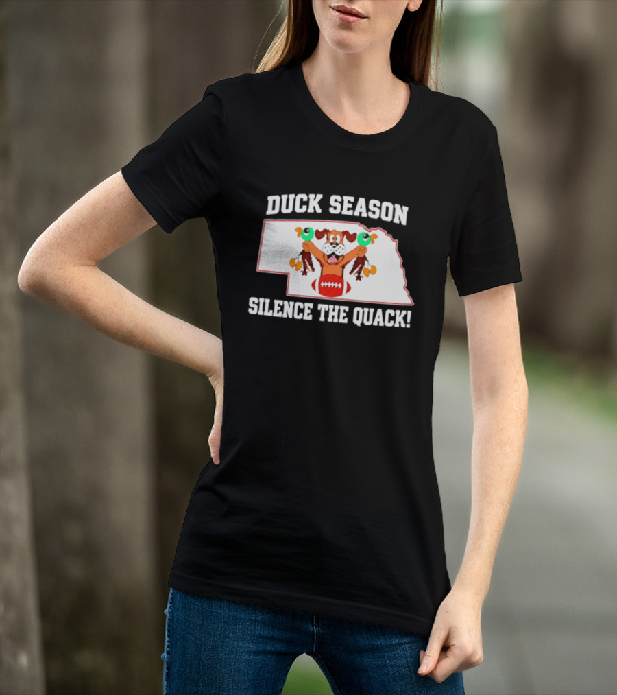 Adam Carriker St. Louis Rams Duck Season Silence The Quack Football Cartoon Dog Football T-Shirt