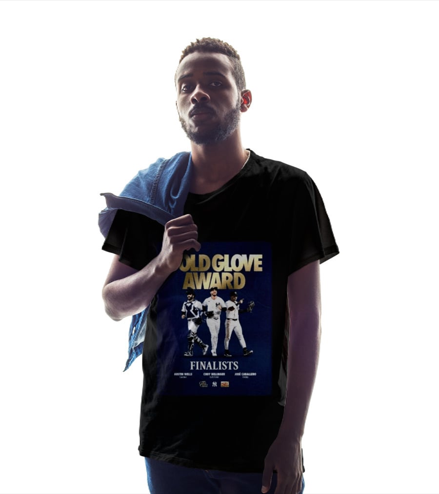 Gold Glove Award Finalists Austin Wells Cody Bellinger José Caballero 2026 Yankees Cubs Mariners T-Shirt