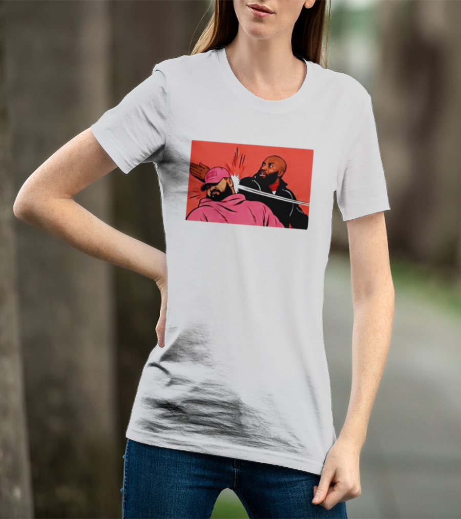 Drake Vs Rick Ross Meme Slap Red T-Shirt