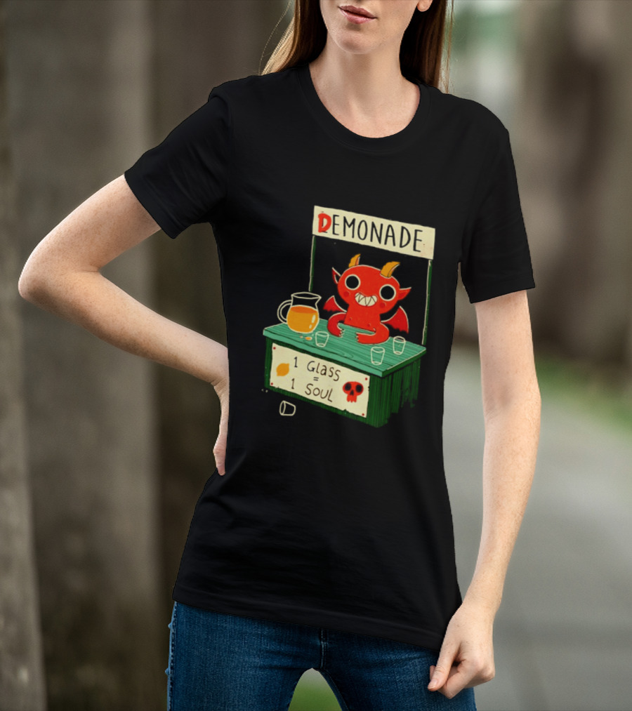 Demonade 1 Glass 1 Soul Devil Lemonade Stand T-Shirt
