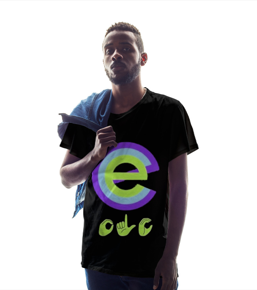 Inclusive E Sign Language Symbol DHH T-Shirt