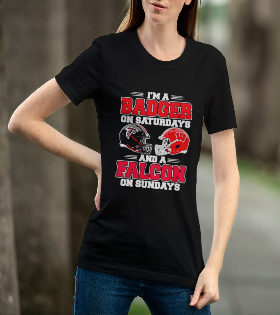 I'm A Badger On Saturdays And A Falcon On Sundays T-Shirt