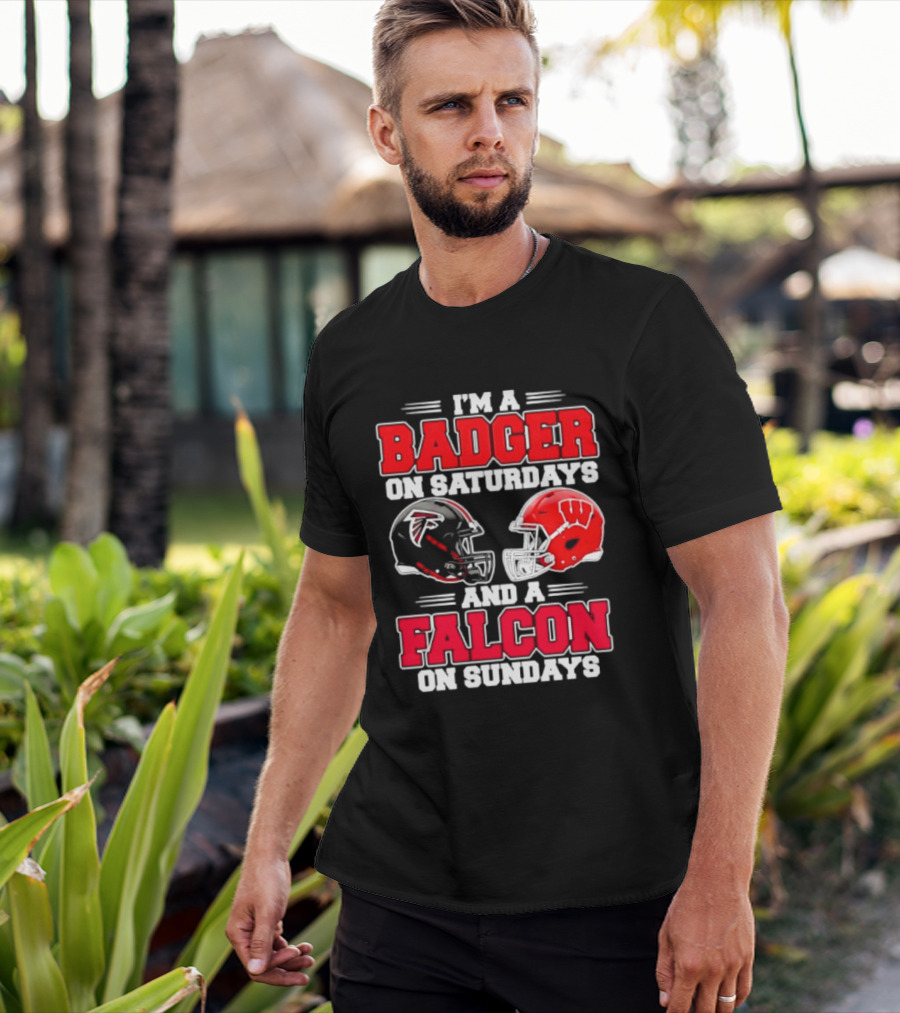 I'm A Badger On Saturdays And A Falcon On Sundays T-Shirt