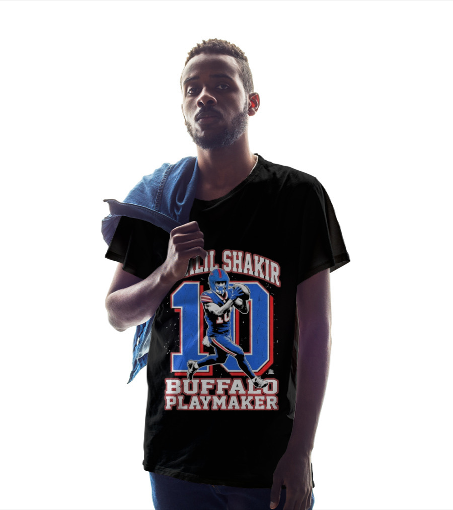 Khalil Shakir 10 Buffalo Playmaker Sports Action T-Shirt