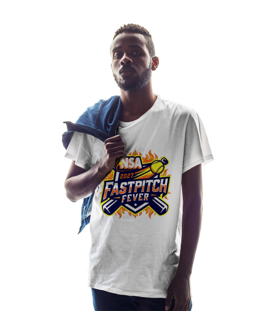 NSA 2027 Fastpitch Fever Tournament Softball Flames T-Shirt