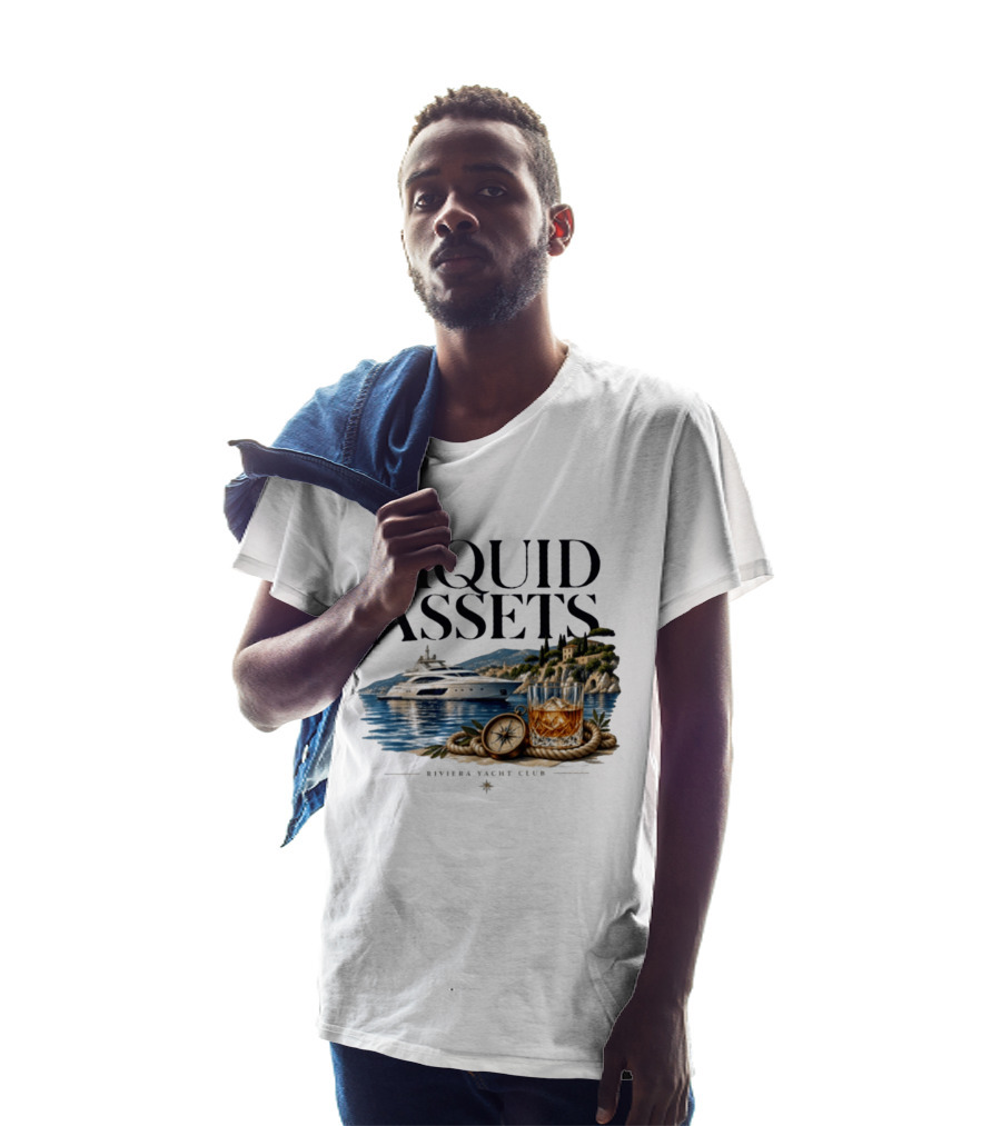 Liquid Assets Yacht Club Ferretti Custom Line Riviera Sailing T-Shirt