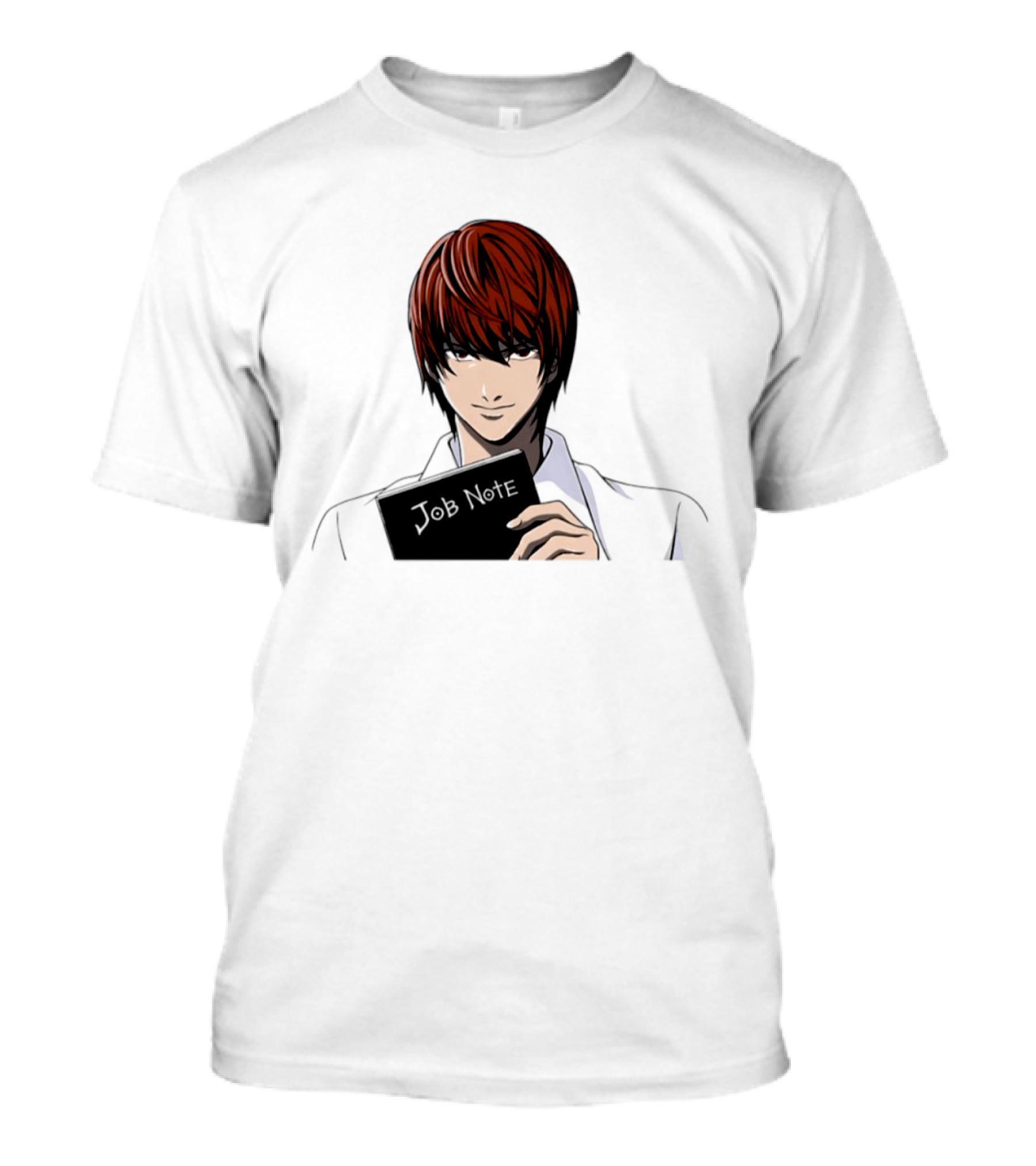 Job Note Parody Light Yagami Character Anime Manga T-Shirt