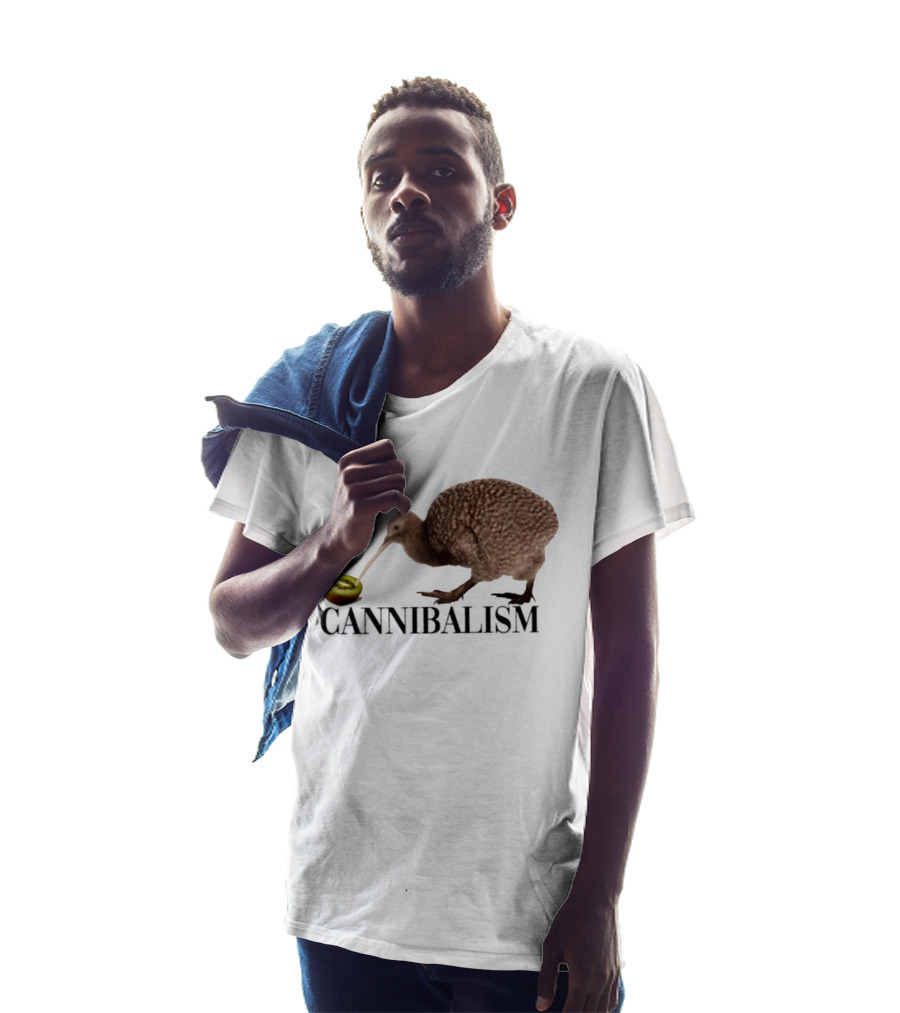 Kiwi Bird Cannibalism With Kiwi Fruit Pun Nature T-Shirt