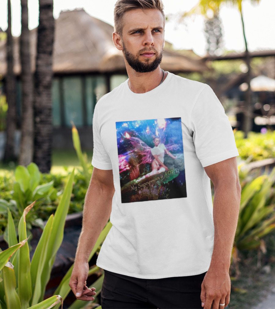 Paris Hilton My Superpower Is ADHD Fairy Meadow T-Shirt