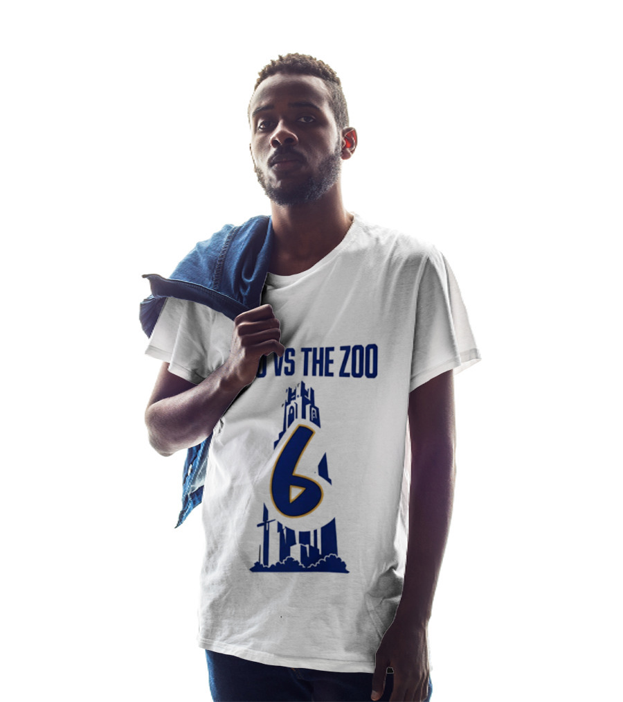 Pittsburgh Panthers You Vs The Zoo Number 6 Skyline T-Shirt