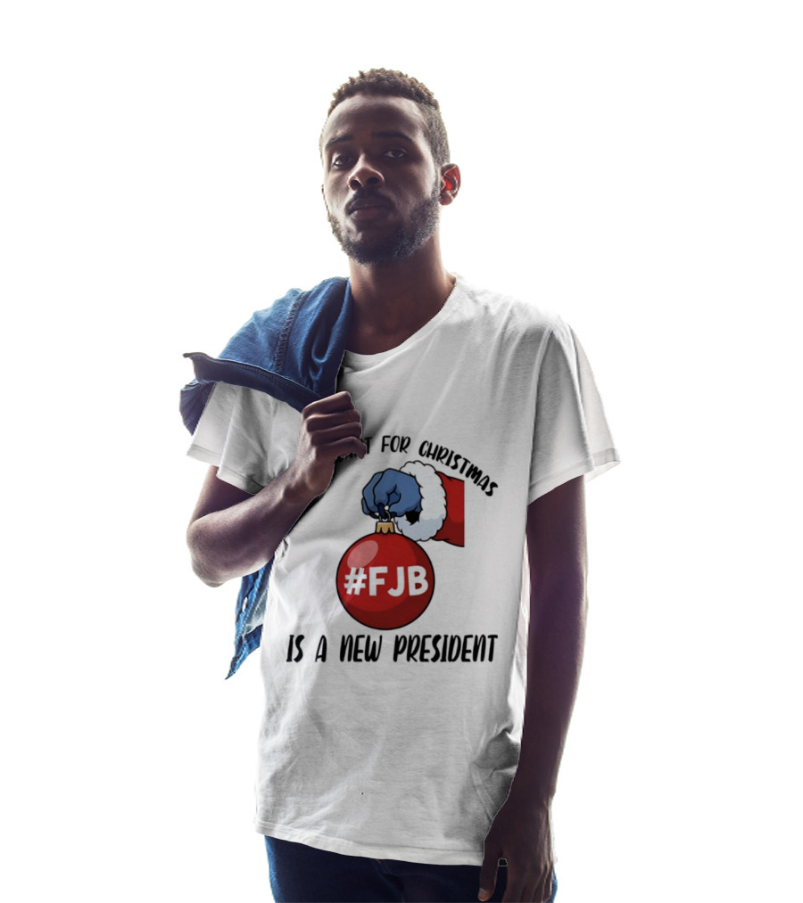 All I Want For Christmas Is A New President #FJB Stitch Santa T-Shirt