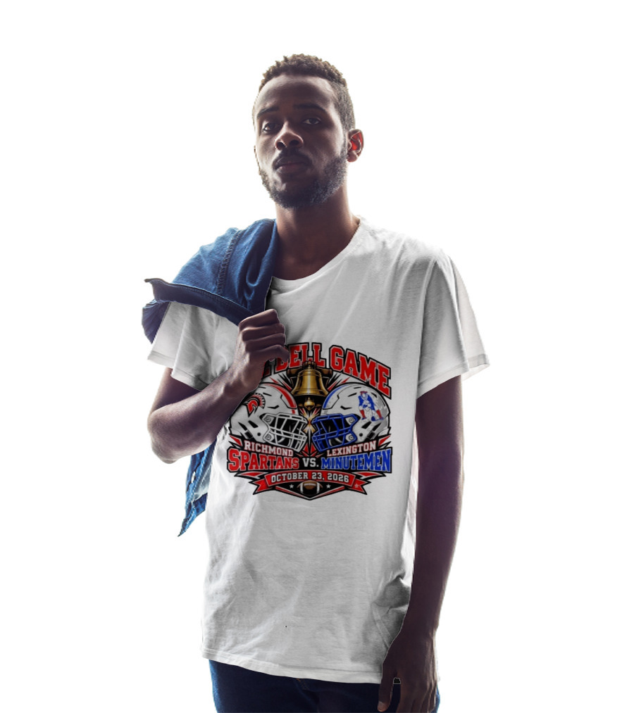 The Bell Game Richmond Spartans Vs Lexington Minutemen October 23 2026 Football Rivalry Matchup T-Shirt