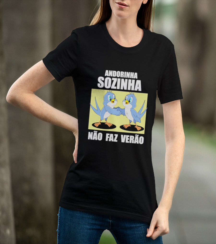 Andorinha Sozinha Não Faz Verão Handshake Birds T-Shirt