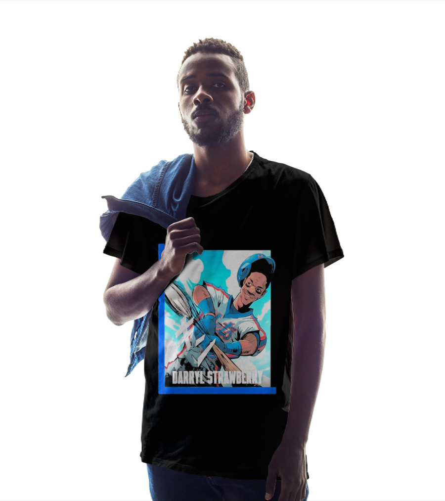 Darryl Strawberry NYC Mets Baseball Manga T-Shirt