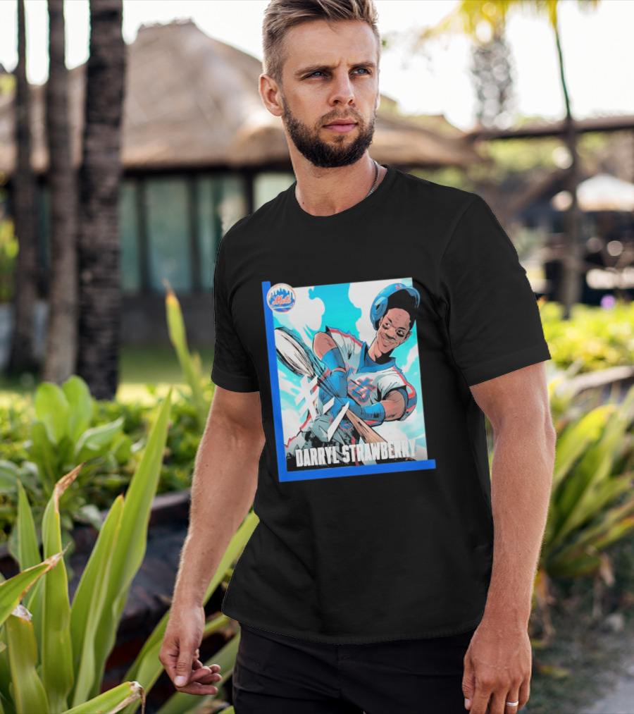 Darryl Strawberry NYC Mets Baseball Manga T-Shirt
