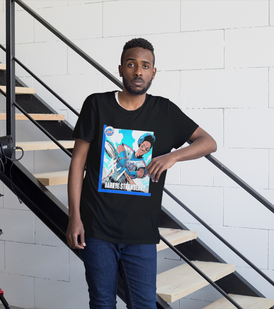 Darryl Strawberry NYC Mets Baseball Manga T-Shirt