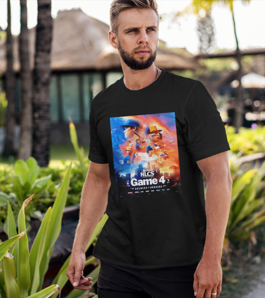 2026 NLCS Game 4 Milwaukee Brewers Vs Los Angeles Dodgers Baseball Matchup T-Shirt
