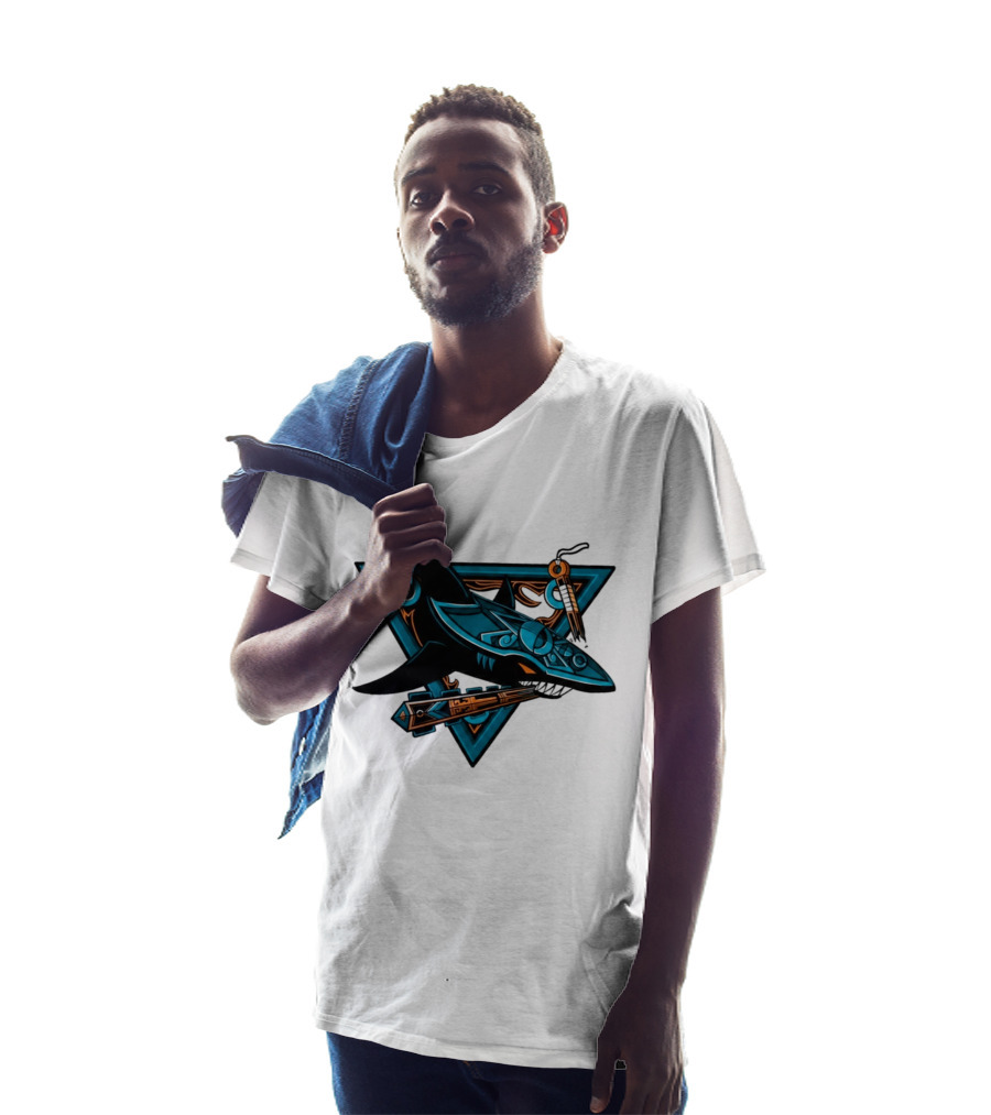 2026 San Jose Sharks Los Tiburones Geometric Tribal T-Shirt