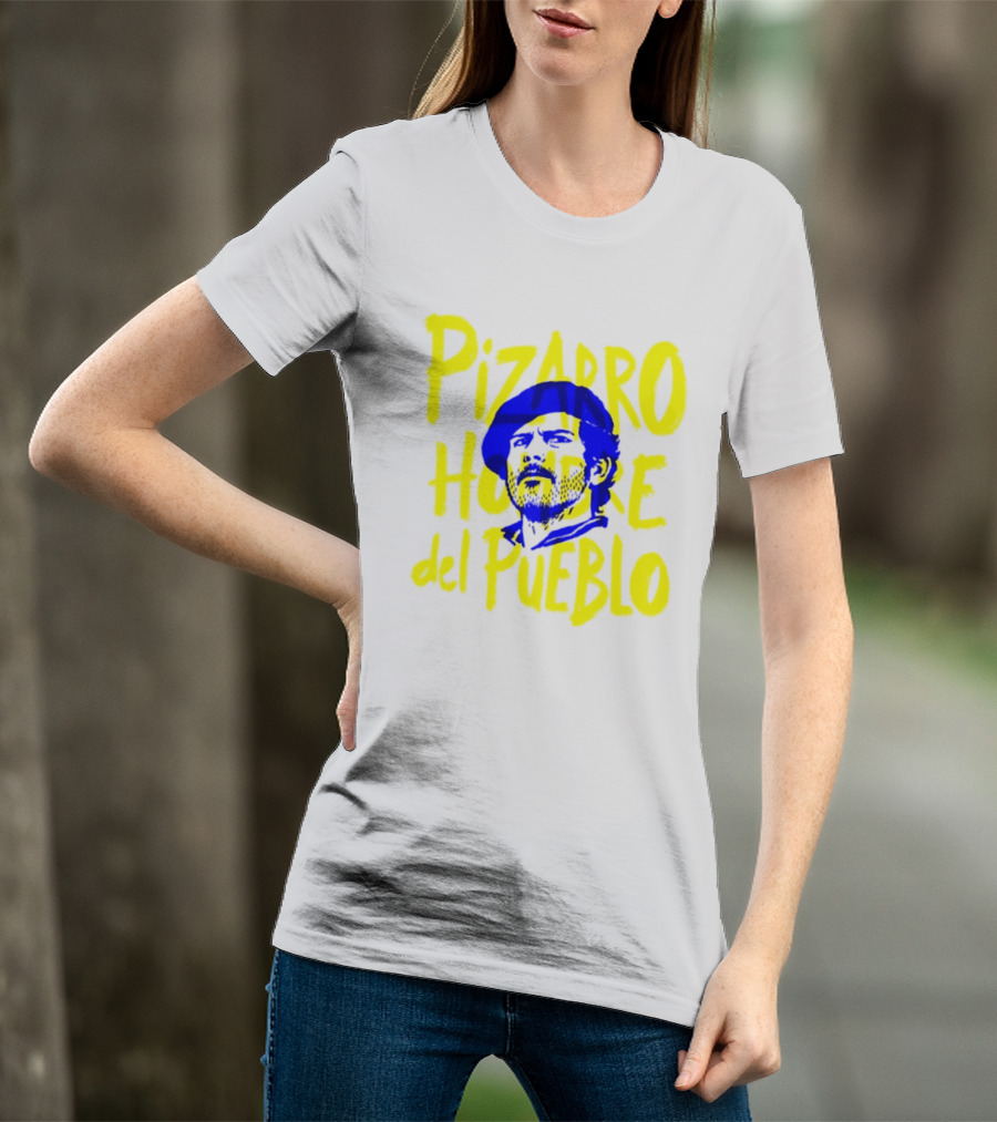 Pizarro Hombre Del Pueblo Latin American Yellow Blue T-Shirt