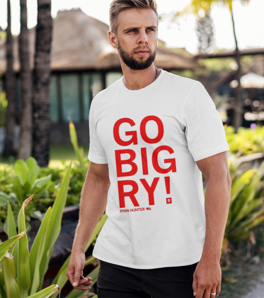 Ryan Hunter 18 Nebraska Huskers Volleyball NCAA Go Big Ry T-Shirt