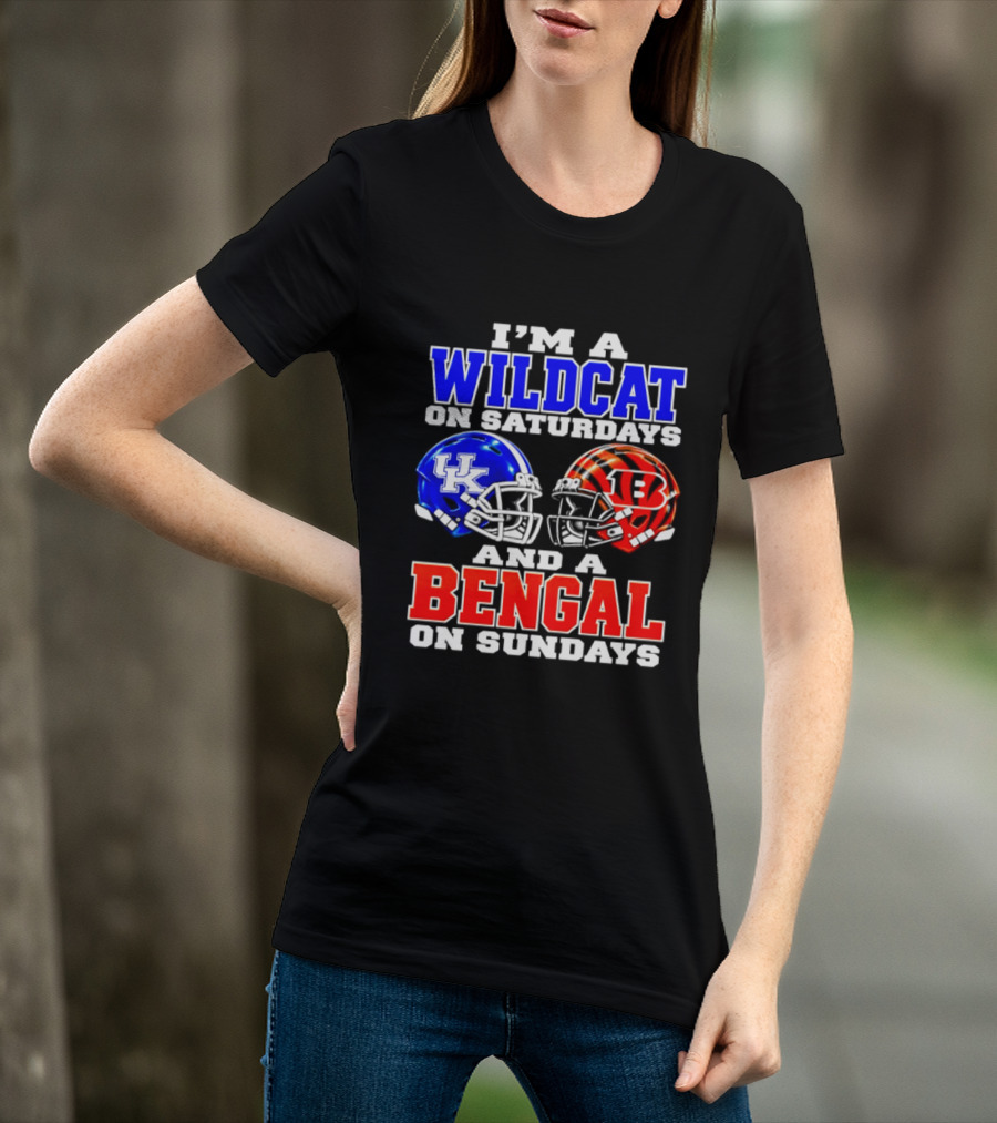 I'm A Kentucky Wildcat On Saturdays And A Bengal On Sundays T-Shirt
