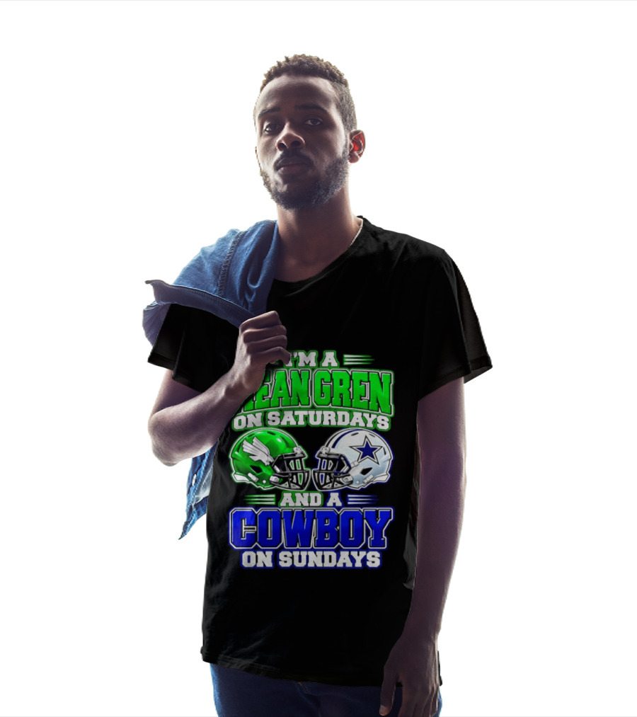 I'm A Mean Green On Saturdays And A Cowboy On Sundays T-Shirt